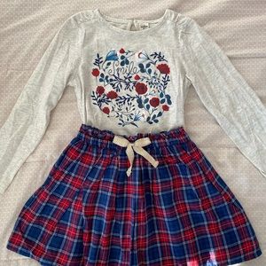 Set for girl Size 7 Brand OshKosh B'gosh, color rojo y azul